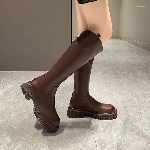 Luxury Women's Thigh High Heels Zipper Boots for Autumn Winter