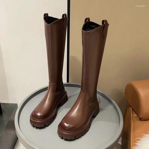 Luxury Women's Thigh High Heels Zipper Boots for Autumn Winter