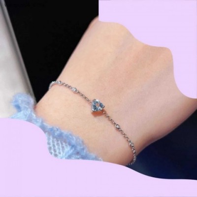 Charity Support Sparkle Bracelet - Sterling Silver Charm H25504