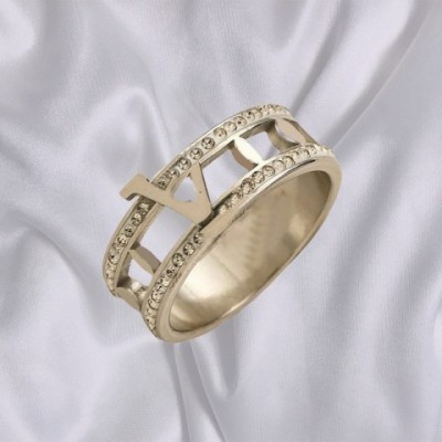 Luxury Gothic 18K Gold Plated Unisex Band Rings for Universal Occasions