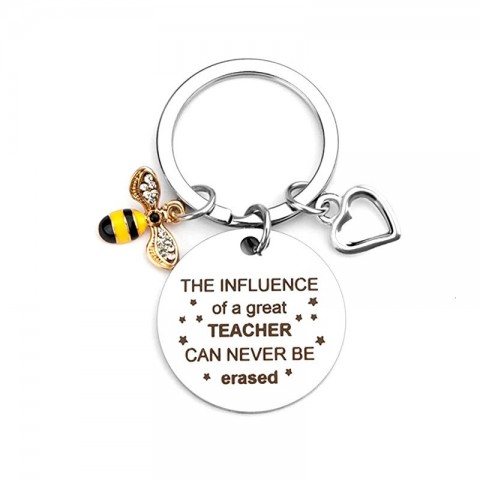 Little Bee Love Keychain in Black Copper for Men - Perfect Gift for Teachers and Mothers