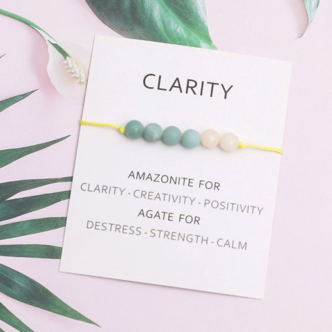 Lumxalue Clarity Wish Green Amazonite Agate Bracelet for Men and Women