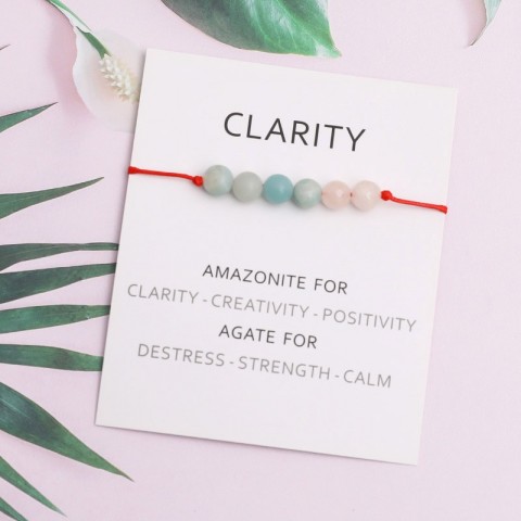 Lumxalue Clarity Wish Green Amazonite Agate Bracelet for Men and Women