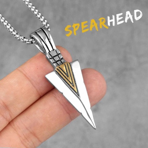 Spartan Style Stainless Steel Pendant Necklace for Men