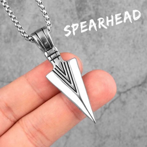 Spartan Style Stainless Steel Pendant Necklace for Men