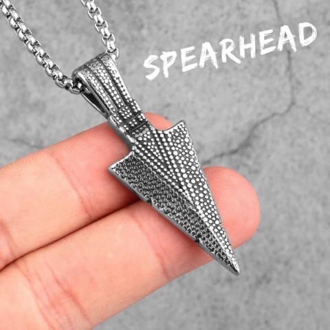 Spartan Style Stainless Steel Pendant Necklace for Men