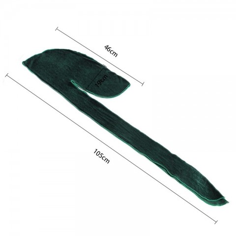 Velvet Durag with Long Tail, Unisex Solid Color Ball Cap for Men Women
