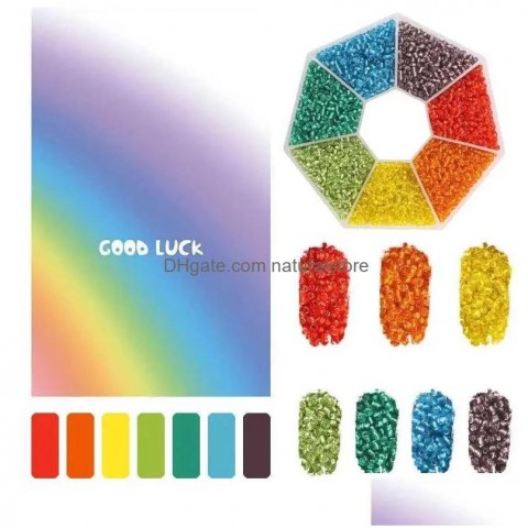 Beautiful 2mm Glass Seed Bead Kit for Crafting Jewelry DIY Bracelets