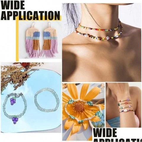 Beautiful 2mm Glass Seed Bead Kit for Crafting Jewelry DIY Bracelets