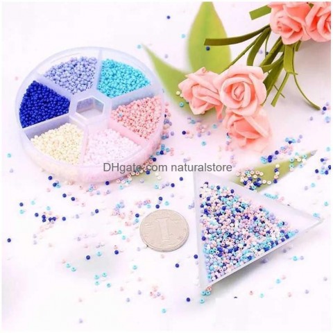 Beautiful 2mm Glass Seed Bead Kit for Crafting Jewelry DIY Bracelets