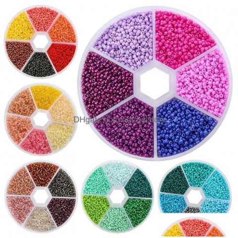 Beautiful 2mm Glass Seed Bead Kit for Crafting Jewelry DIY Bracelets