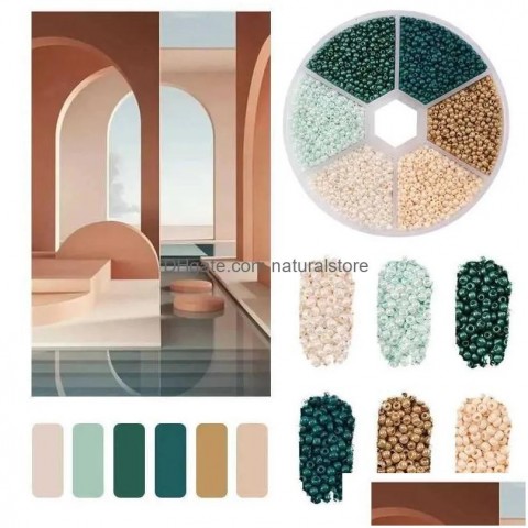 Beautiful 2mm Glass Seed Bead Kit for Crafting Jewelry DIY Bracelets