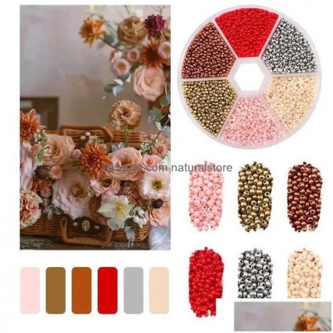 Beautiful 2mm Glass Seed Bead Kit for Crafting Jewelry DIY Bracelets