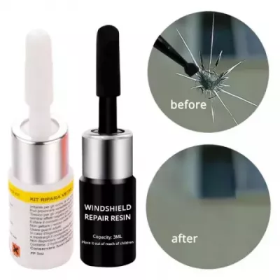 Car Windshield Repair Kit - DIY Glass Crack & Scratch Fix for Auto Windows