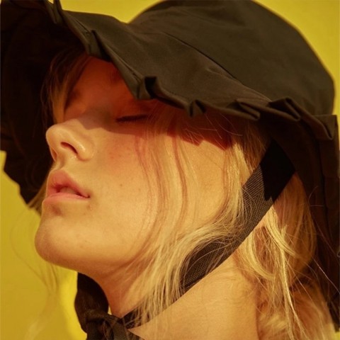 Sweet Ruffles Wide Brim Bucket Hat for Women with Long Ribbon Lolita Style 220506