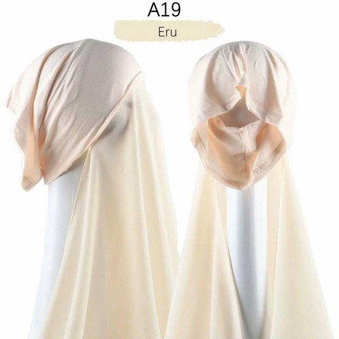 Instant Chiffon Hijab for Women - Heavy-Duty Faux Fur Gradient Headscarf