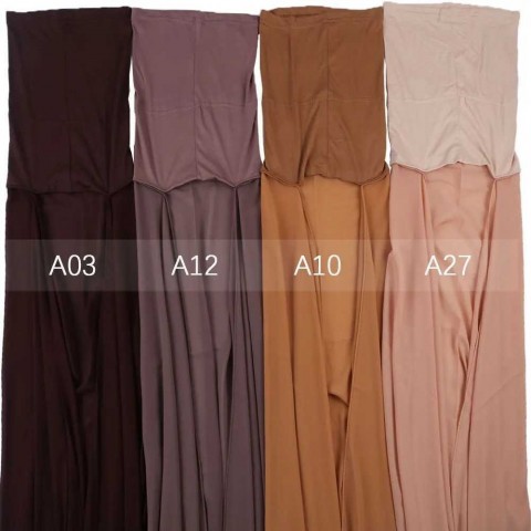 Instant Chiffon Hijab for Women - Heavy-Duty Faux Fur Gradient Headscarf
