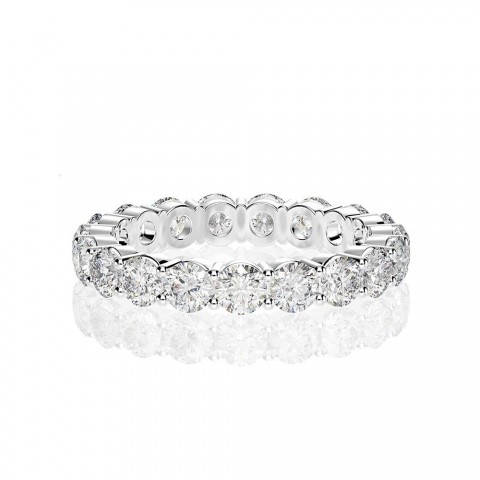 Shipei Bohemian Women's 925 Sterling Silver Solitaire Sapphire Ring for Wedding
