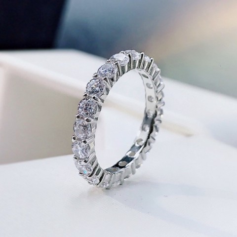 Shipei Bohemian Women's 925 Sterling Silver Solitaire Sapphire Ring for Wedding