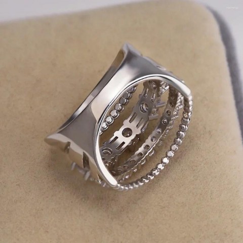 Luxury Punk Cluster Rings for Women
