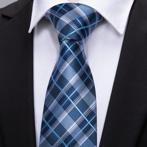 Barry Wang Lavender Silk Tie Set for Men and Women
