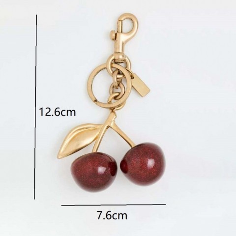 Luxury Designer Keychains & Lanyards - Unisex Stainless Steel Keyrings with White Charm