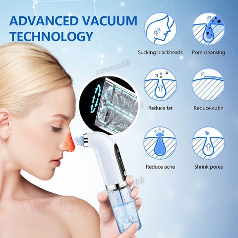 2024 Blackhead Extractor Pore Suction Cleanser USB Rechargeable Beauty Tool