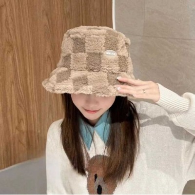 Warm Winter Bucket Hat for Men - Plush Silk Material with Wide Brim