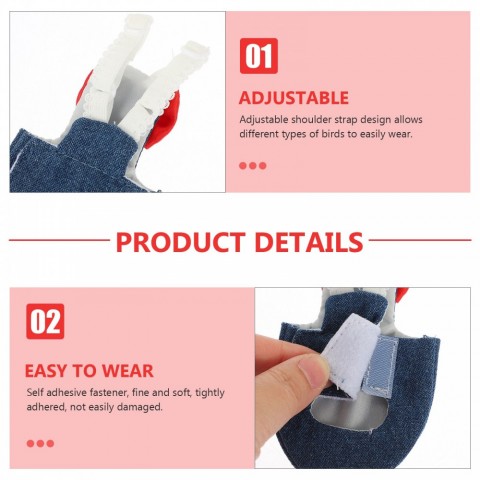 EcoPet Bird Care Kit: Reusable Parrot Diapers & Protective Flight Suits S/M/L