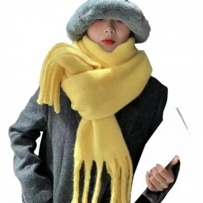 Luxury Women's Winter Scarf - Thick Tassel, Soft & Warm