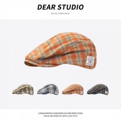 Japanese Retro Plaid Berets - Lightweight & Stylish for Men & Women
