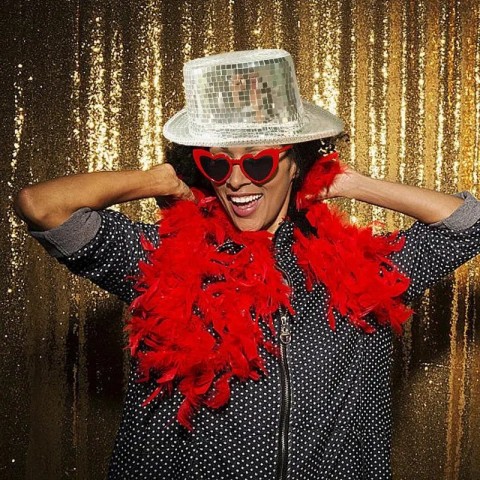 Disco Top Hat with Mirror - Unisex Glitter Costume Hat for Dance Nightclub Events