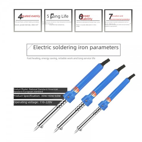 Wholesale High-Power 110V60W Electric Soldering Iron Set with Durable Rubber Handle