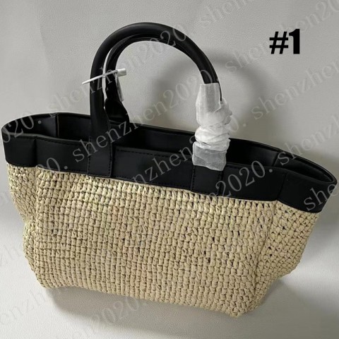 Elegant Women's Handwoven Straw Shoulder Bag