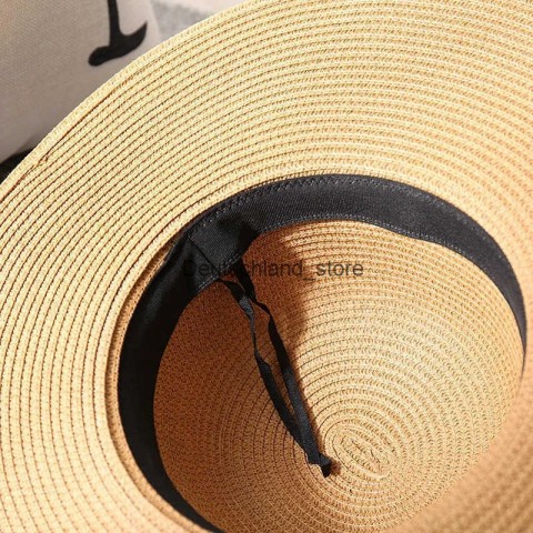 Q250116 Wide Brim Breathable Straw Sun Hat for Men & Women