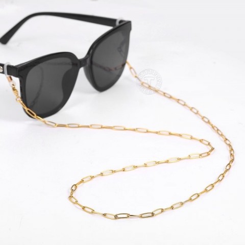 Sunglasses Frame Holder, Adjustable Gold Chain for Women, 30inch Fashion Eyewear Accessory DN255