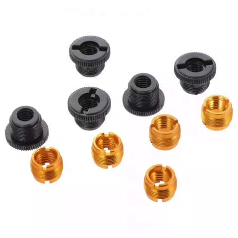 10-Piece Universal Mic Stand Adapter Boom Arm Conversion - Black & Golden