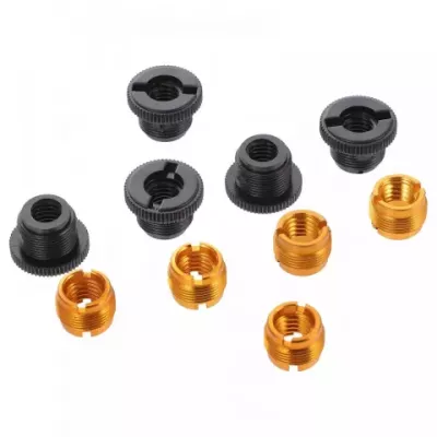 10-Piece Universal Mic Stand Adapter Boom Arm Conversion - Black & Golden