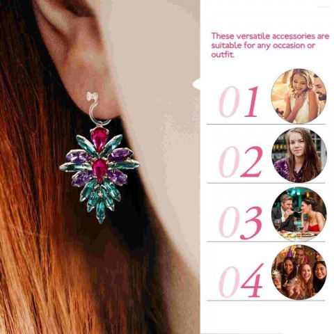 Clear Clip-On Earring Converters 50Pcs for Men's Gold Accessories