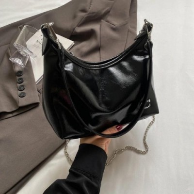 Drawstring Women's PU Shoulder Bag with Multi-Pockets and Zipper Closure
