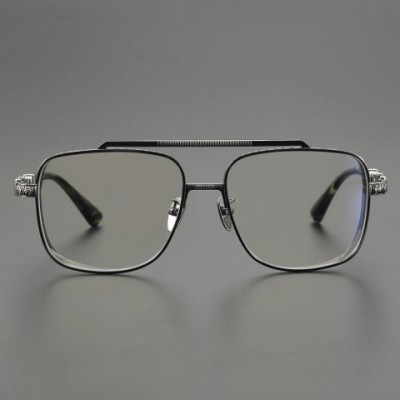 Mens Alloy Square Glasses Frame for Myopia, High Quality Prescription Sunglasses