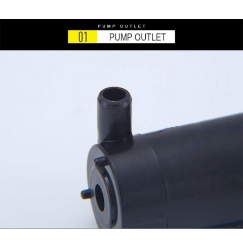 USB 5V Mini Low-Pressure Submersible Water Pump for Hydroponics & Fountains